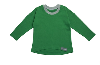 Лонгслив-оверсайз "Зеленый" ЛС-2-ЗЕЛ (размер 86) - Лонгсливы - интернет гипермаркет детской одежды Смартордер